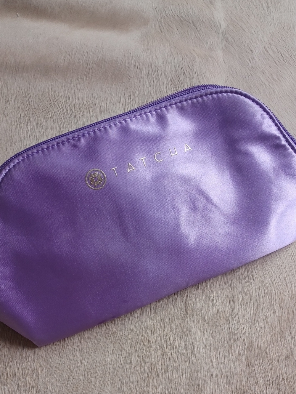 Tatcha Lilac Cosmetic Bag